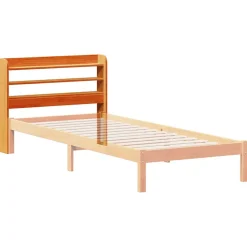 Tête de lit avec étagères marron cire 75 cm bois massif de pin vidaXL