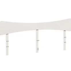 Tête de lit blanc 200 cm bois massif de pin vidaXL