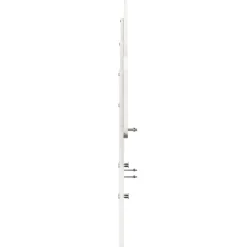 Tête de lit blanc 200 cm bois massif de pin vidaXL