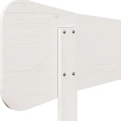 Tête de lit blanc 200 cm bois massif de pin vidaXL