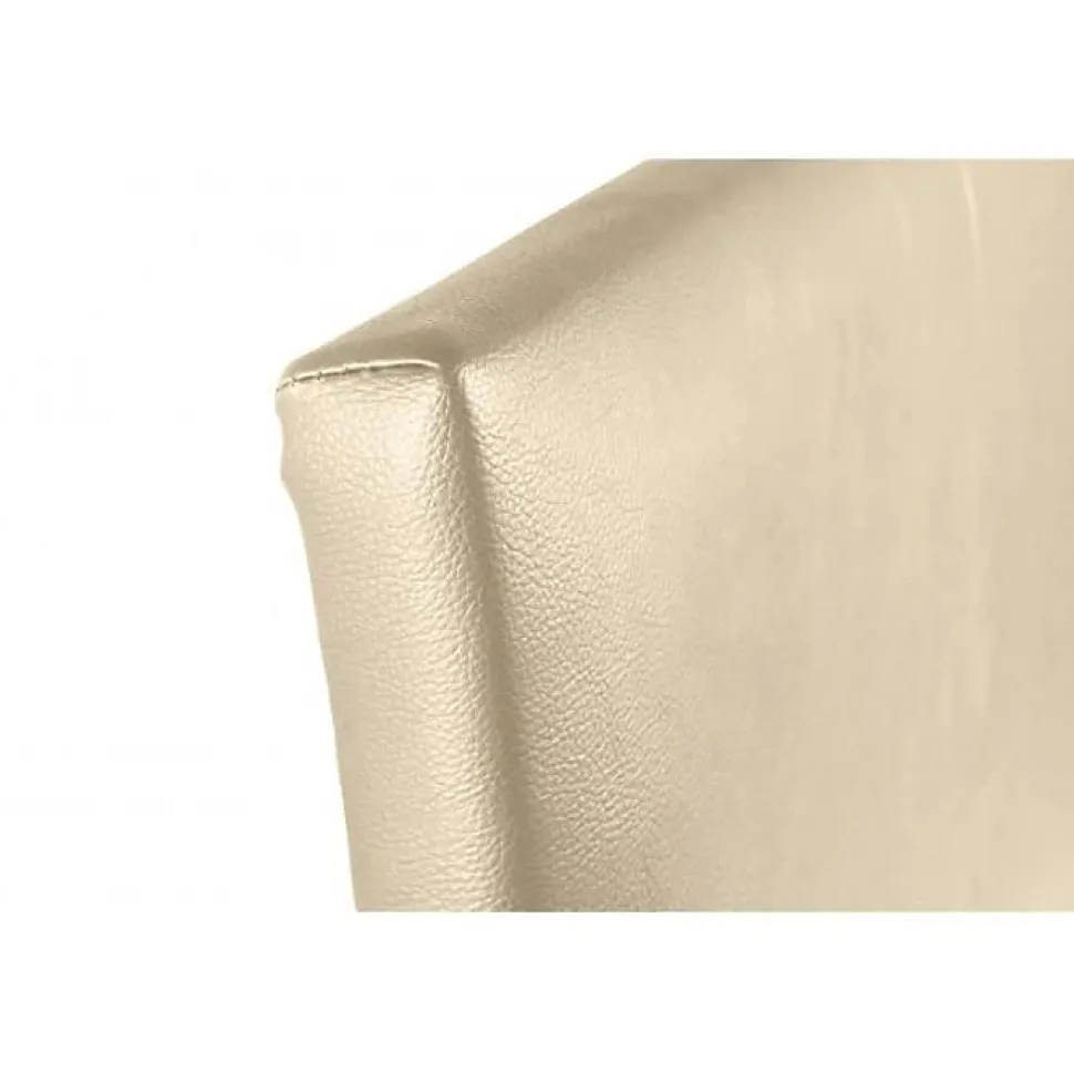 Tête de lit Cala en similicuir beige 90