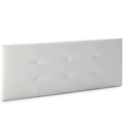 Tête de lit Carla 160x60 cm Blanc, rembourrée de Mousse