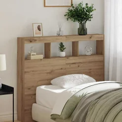 Tête de lit Chêne artisanal 120 x 17 x 102 cm Bois d'ingénierie vidaXL