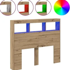 Tête de lit Chêne artisanal 120 x 17 x 102 cm Bois d'ingénierie vidaXL