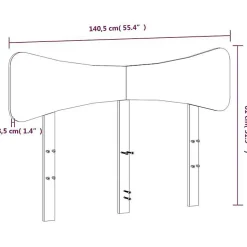 Tête de lit cire marron 135 cm bois massif de pin vidaXL