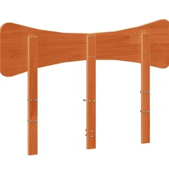 Tête de lit cire marron 135 cm bois massif de pin vidaXL