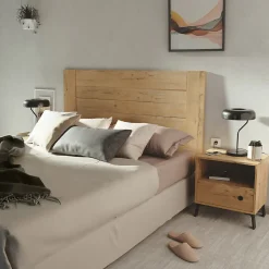 Tête de lit coloris chêne doré - Longueur 164 x Profondeur 2,2 x hauteur 106 cm