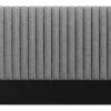 Tête de lit coutures verticales - 170 cm - Tissu - Gris- SARAH