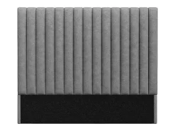Tête de lit coutures verticales - 170 cm - Tissu - Gris- SARAH