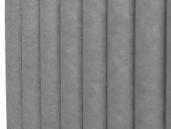 Tête de lit coutures verticales - 170 cm - Tissu - Gris- SARAH