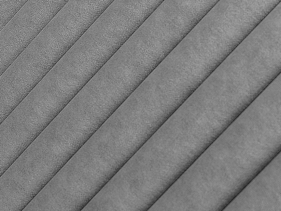 Tête de lit coutures verticales - 170 cm - Tissu - Gris- SARAH