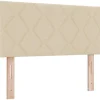 Tête de lit Crème 90 cm tissu vidaXL