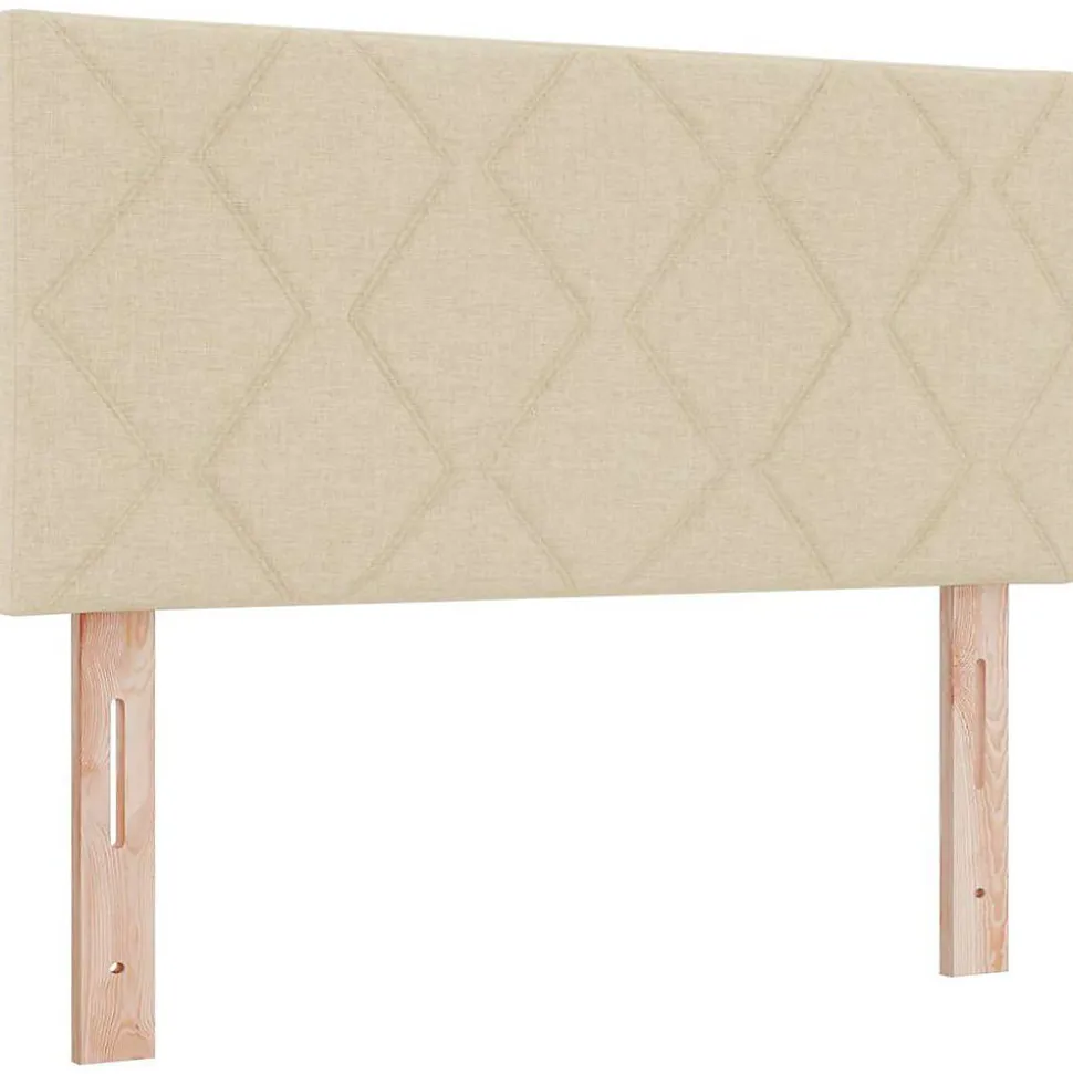 Tête de lit Crème 90 cm tissu vidaXL