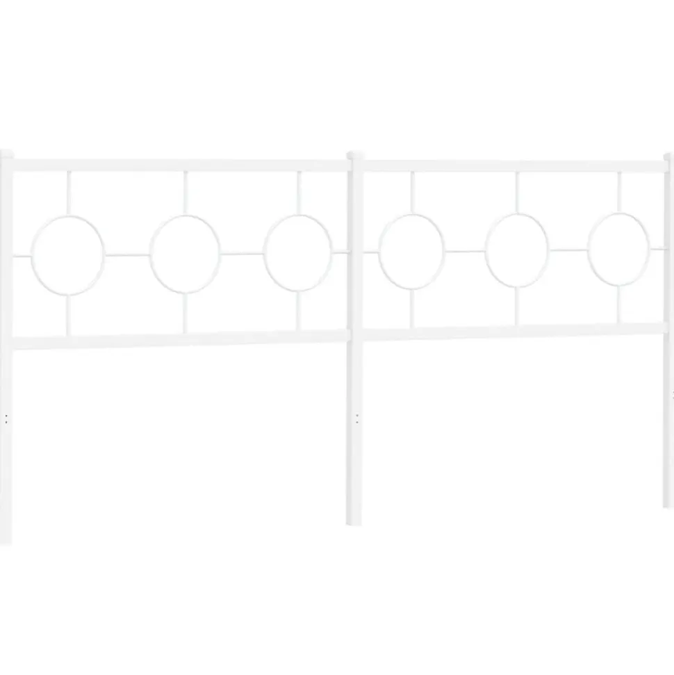 Tête de lit de remplacement métal blanc 180 cm vidaXL