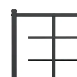 Tête de lit de remplacement métal noir 107 cm vidaXL