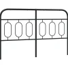 Tête de lit de remplacement métal noir 150 cm vidaXL
