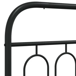 Tête de lit de remplacement métal noir 150 cm vidaXL