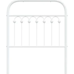 Tête de lit de remplacement métal blanc 75 cm vidaXL