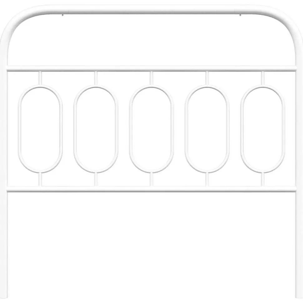 Tête de lit de remplacement métal blanc 100 cm vidaXL