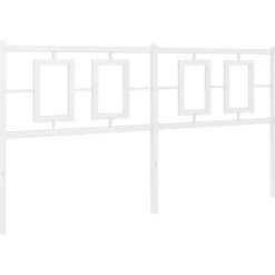 Tête de lit de remplacement métal blanc 150 cm vidaXL