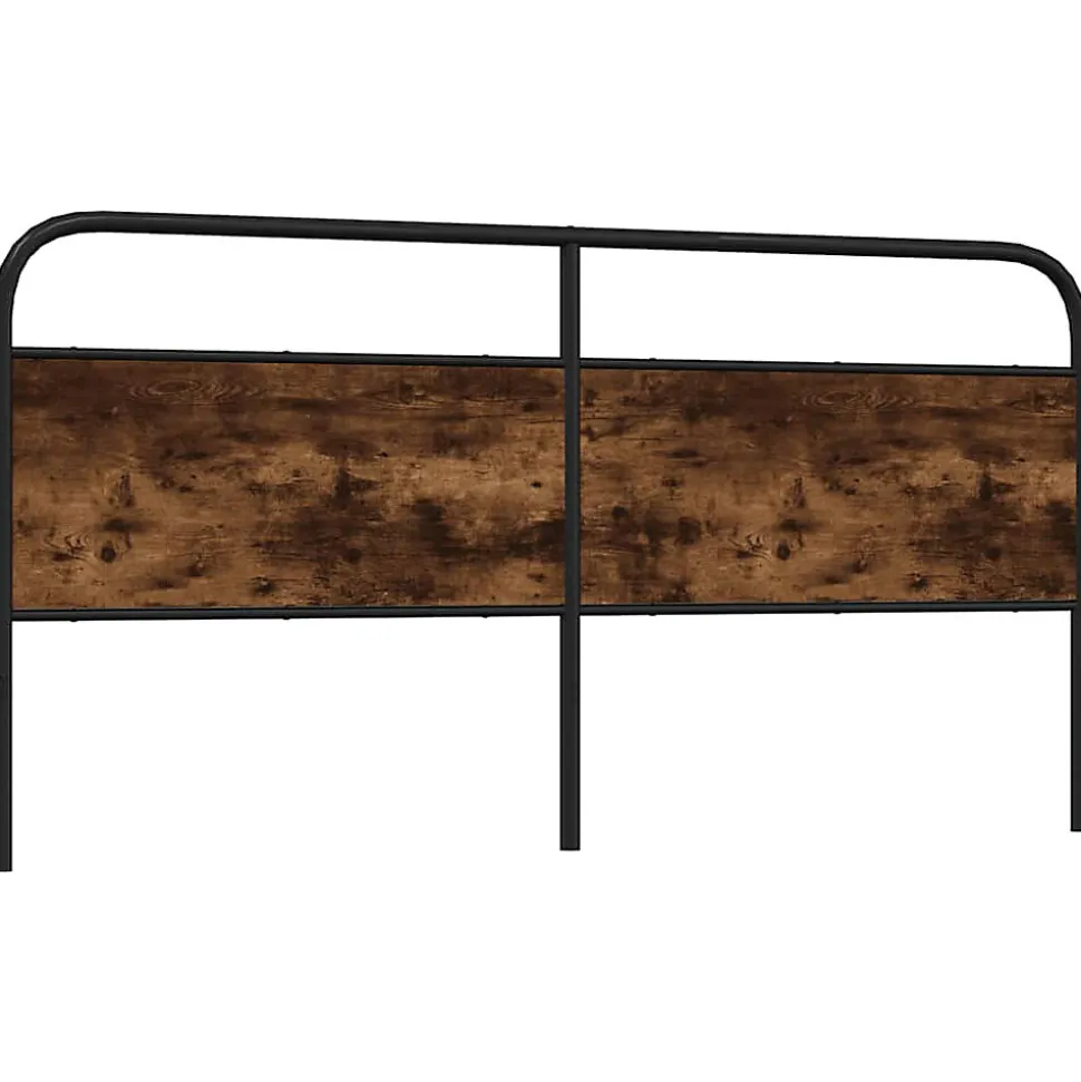 Tête de lit de remplacement chêne fumé 200 cm acier et bois d'ingénierie vidaXL