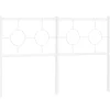 Tête de lit de remplacement métal blanc 135 cm vidaXL