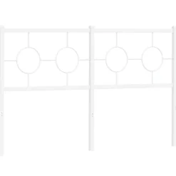 Tête de lit de remplacement métal blanc 135 cm vidaXL