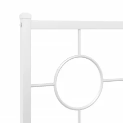 Tête de lit de remplacement métal blanc 135 cm vidaXL