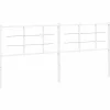 Tête de lit de remplacement métal blanc 193 cm vidaXL