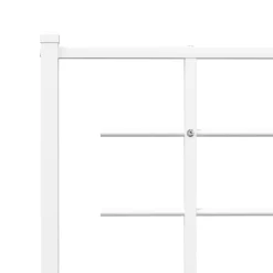 Tête de lit de remplacement métal blanc 193 cm vidaXL