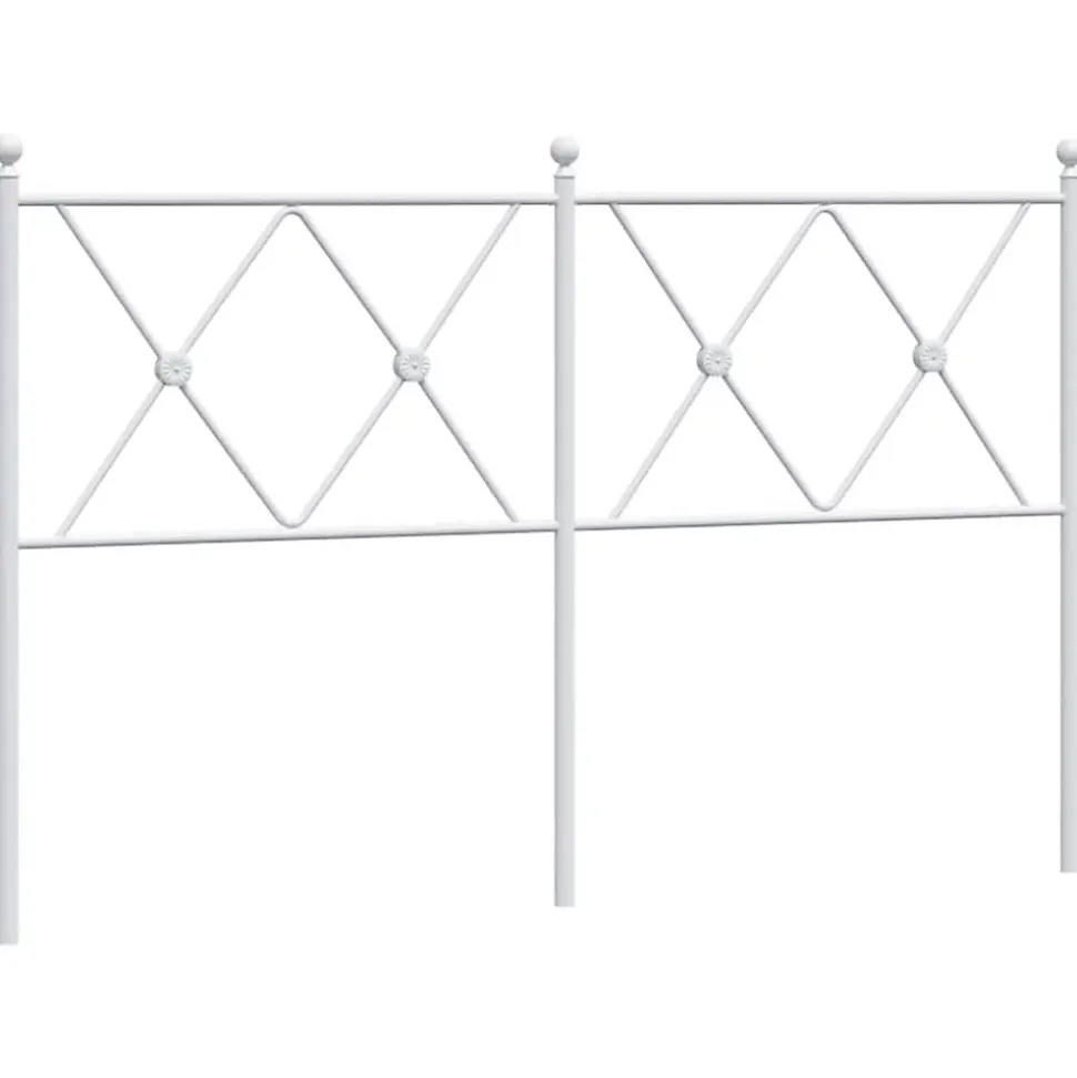 Tête de lit de remplacement métal blanc 140 cm vidaXL