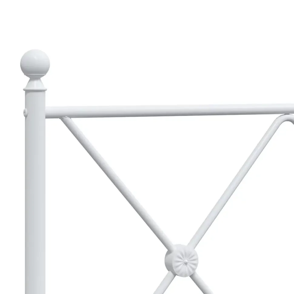 Tête de lit de remplacement métal blanc 140 cm vidaXL
