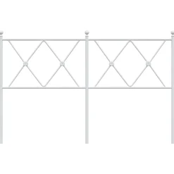 Tête de lit de remplacement métal blanc 140 cm vidaXL