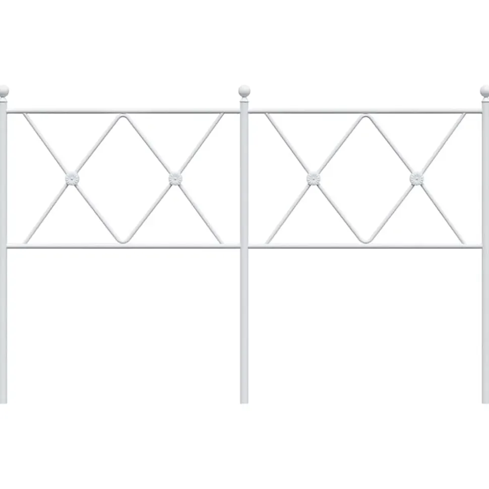 Tête de lit de remplacement métal blanc 140 cm vidaXL