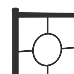 Tête de lit de remplacement métal noir 150 cm vidaXL