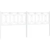 Tête de lit de remplacement métal blanc 200 cm vidaXL