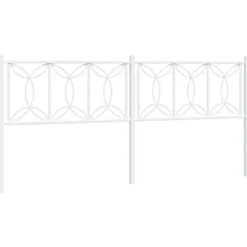 Tête de lit de remplacement métal blanc 200 cm vidaXL