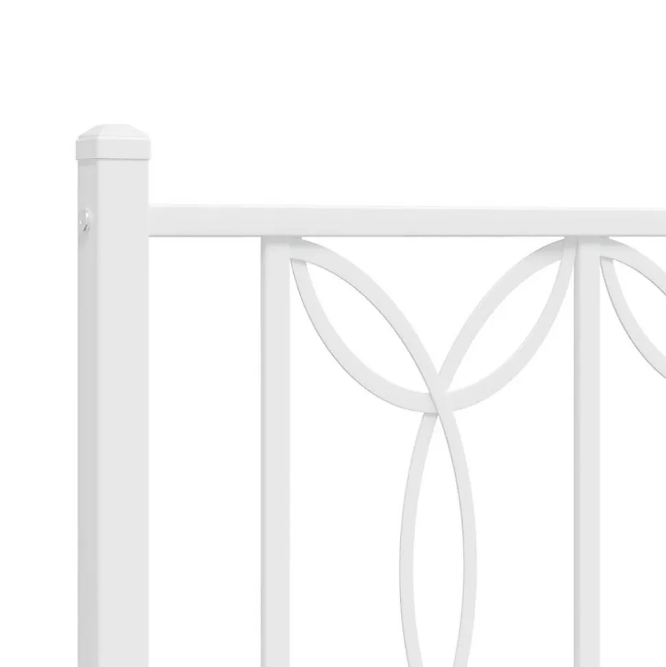 Tête de lit de remplacement métal blanc 200 cm vidaXL
