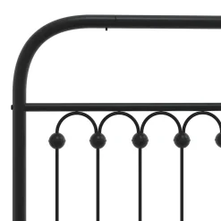Tête de lit de remplacement métal noir 100 cm vidaXL