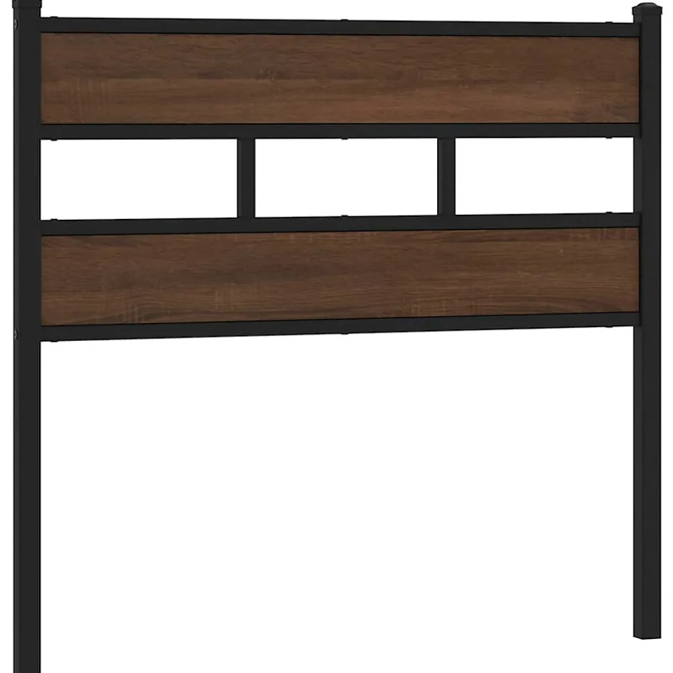 Tête de lit de remplacement chêne marron 100 cm acier et bois d'ingénierie vidaXL