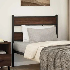 Tête de lit de remplacement chêne marron 100 cm acier et bois d'ingénierie vidaXL