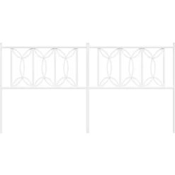 Tête de lit de remplacement métal blanc 180 cm vidaXL