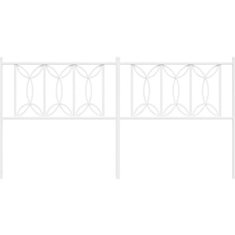 Tête de lit de remplacement métal blanc 180 cm vidaXL