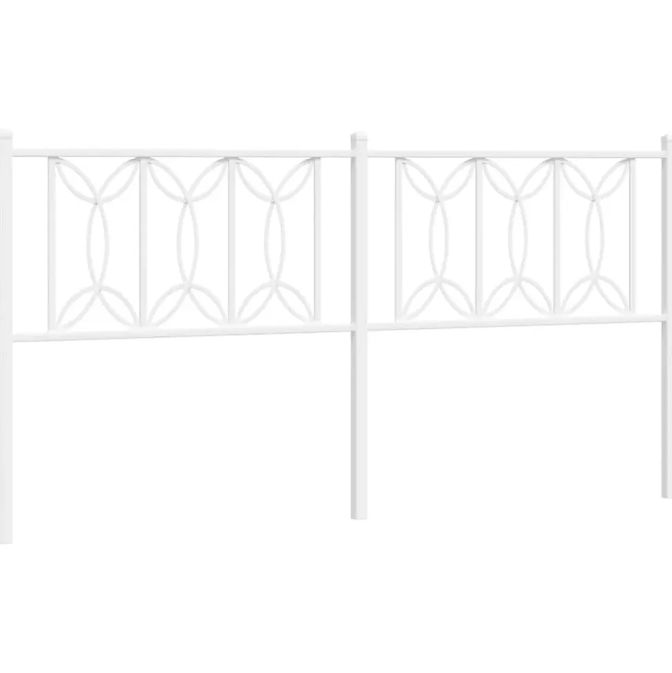 Tête de lit de remplacement métal blanc 180 cm vidaXL