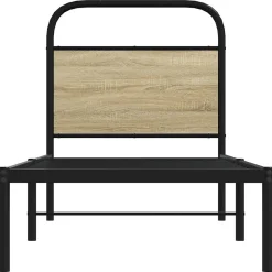 Tête de lit de remplacement chêne sonoma 75 cm acier et bois d'ingénierie vidaXL