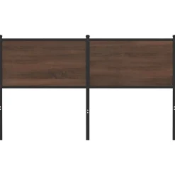 Tête de lit de remplacement chêne marron 150 cm bois d'ingénierie et acier vidaXL