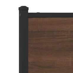 Tête de lit de remplacement chêne marron 150 cm bois d'ingénierie et acier vidaXL
