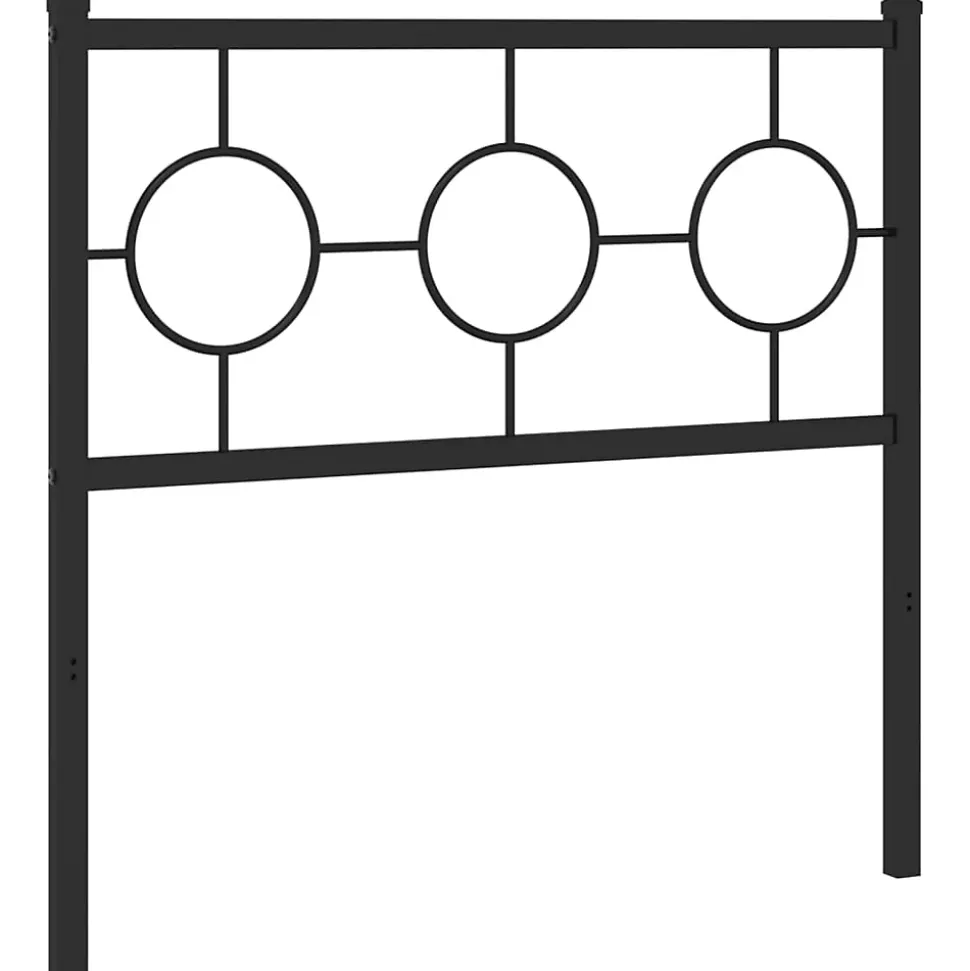 Tête de lit de remplacement métal noir 90 cm vidaXL
