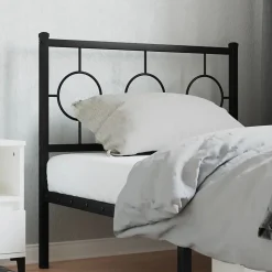 Tête de lit de remplacement métal noir 90 cm vidaXL