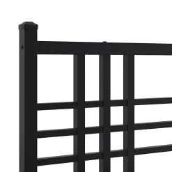 Tête de lit de remplacement métal noir 200 cm vidaXL